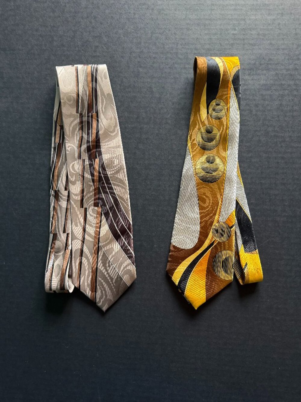 2 – Vintage Estate Clericci 100% Polyester Ties